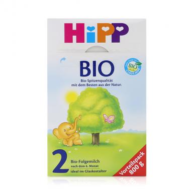 【2盒组合】德国直邮 德国HiPP BIO喜宝有机奶粉2段 2047（6-10个月宝宝）800g