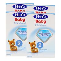 【4盒组合】保税区直发 荷兰Hero Baby 奶粉2段（6-10个月宝宝）800g
