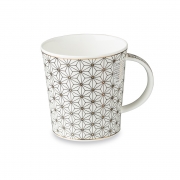 英国原产丹侬DUNOON骨瓷马克杯水杯撒马尔罕系列22K黄金几何艺术