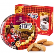 【年货】 Queen Mary Butter Cookies佳酪金玛丽黄油曲奇饼干908g(咖啡杯礼盒装）