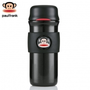 【一般贸易】美国 大嘴猴Paul frank不锈钢真空保温杯黑色400ml
