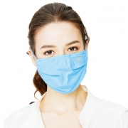 韩国VVC 防晒口罩女夏防尘易呼吸透气防雾霾PM2.5可清洗防紫外线 蓝色